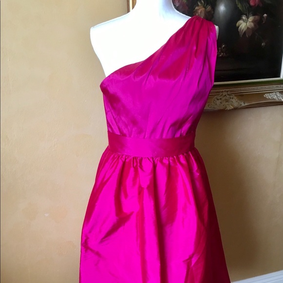 ALFRED SUNG Dresses & Skirts - Alfred Sung D530 Magenta Peau de Soie Dress fits 8
